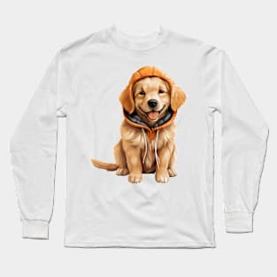 Winter Golden Retriever Dog Long Sleeve T-Shirt